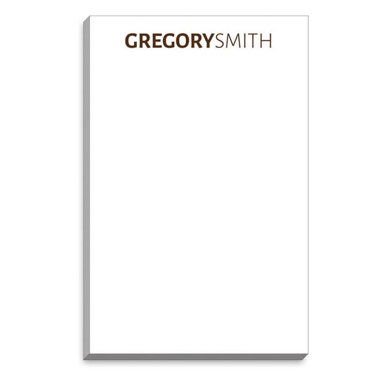 Bold Name Notepads